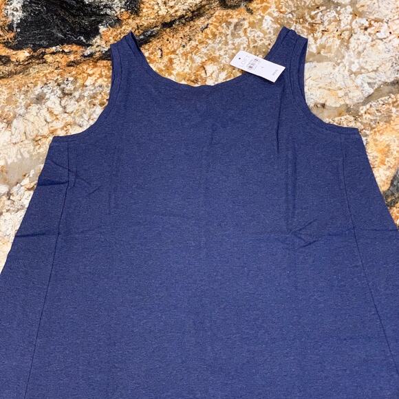 NWT LOFT Navy Tie-Back Sleeveless Nautical Swing Dress - SIZE XS - Picture 6 of 10